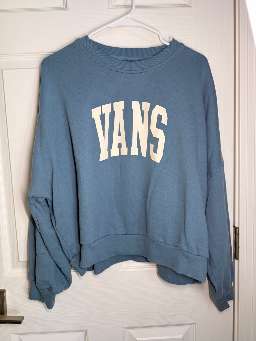 Vans Blue Crewneck sweatshirt with logo - large
